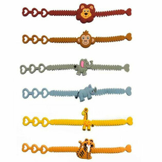 Pulseras de Silicona de Animales de la Selva para Niños (12 ud.)