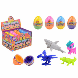 HUEVO SORPRESA FOAM PUTTY - CON JUGUETE EN EXPOSITOR (24 uds.)