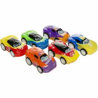 Divertidos Coches de Deporte de Fricci&oacute;n con Ojos - Mix (48 ud.)