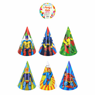 GORROS DE FIESTA - MIX SUPERHÉROES (120 unidades)