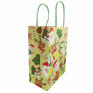 Bolsas de Regalo Navideñas de Papel (12 unidades)