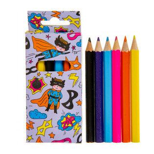 Set de 6 Lápices de Colores - Superhéroe (24 uds.)