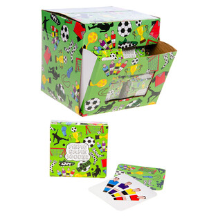 PEQUEÑOS JUEGOS DE MEMORIA - MODELO: FUTBOLISTAS - EN EXPOSITOR (60 uds.)