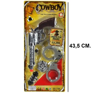 SET DE VAQUERO EN BLÍSTER - MODELO 5 (6 uds.)