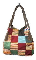 Ref: 97728 - BOLSO PATCHWORK B-FAIR PEQUEÑO MARRÓN (1 ud)