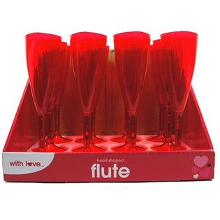 Copas de Champán con Forma de Corazón (12 uds.)
